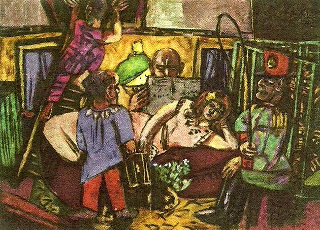 Max Beckmann husvagnen oil painting picture